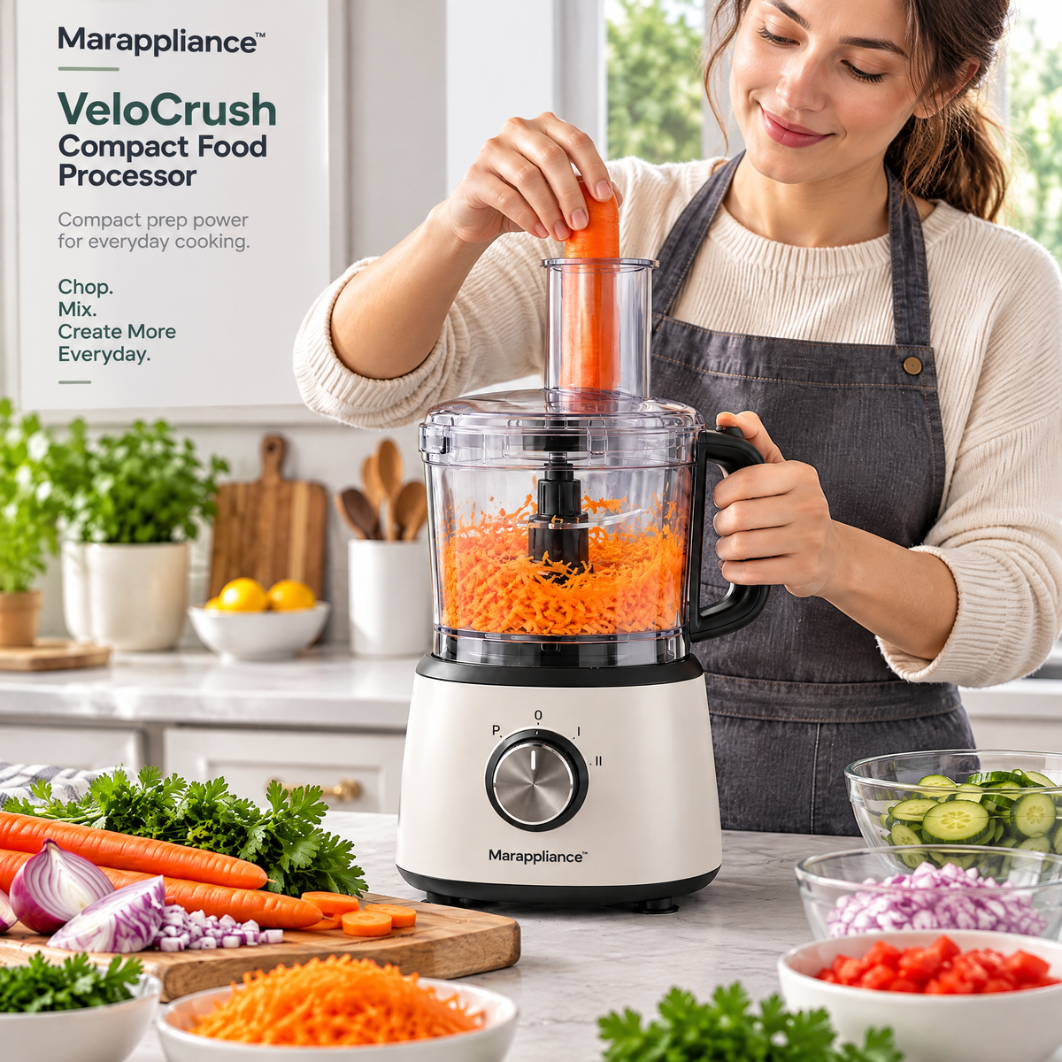 Marappliance™ VeloCrush Compact Food Processor