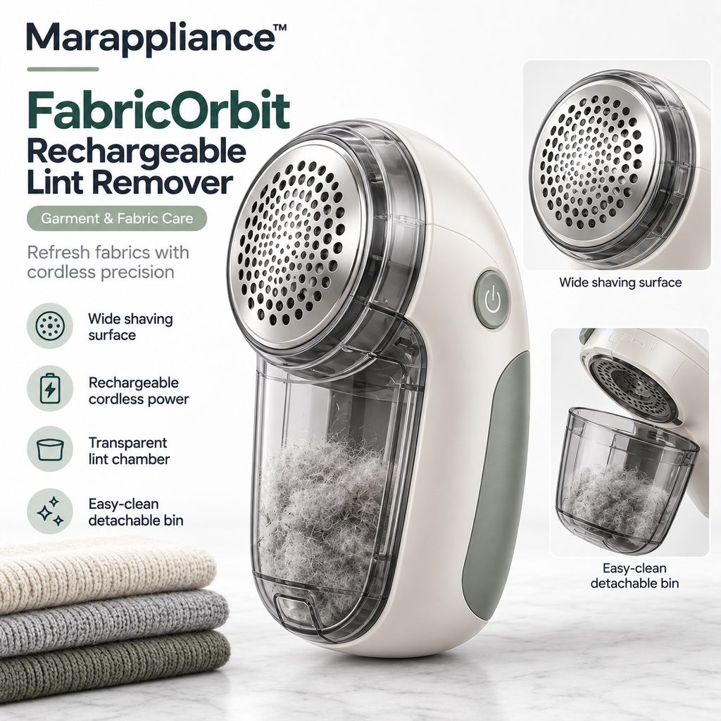 Marappliance™ FabricOrbit Rechargeable Lint Remover
