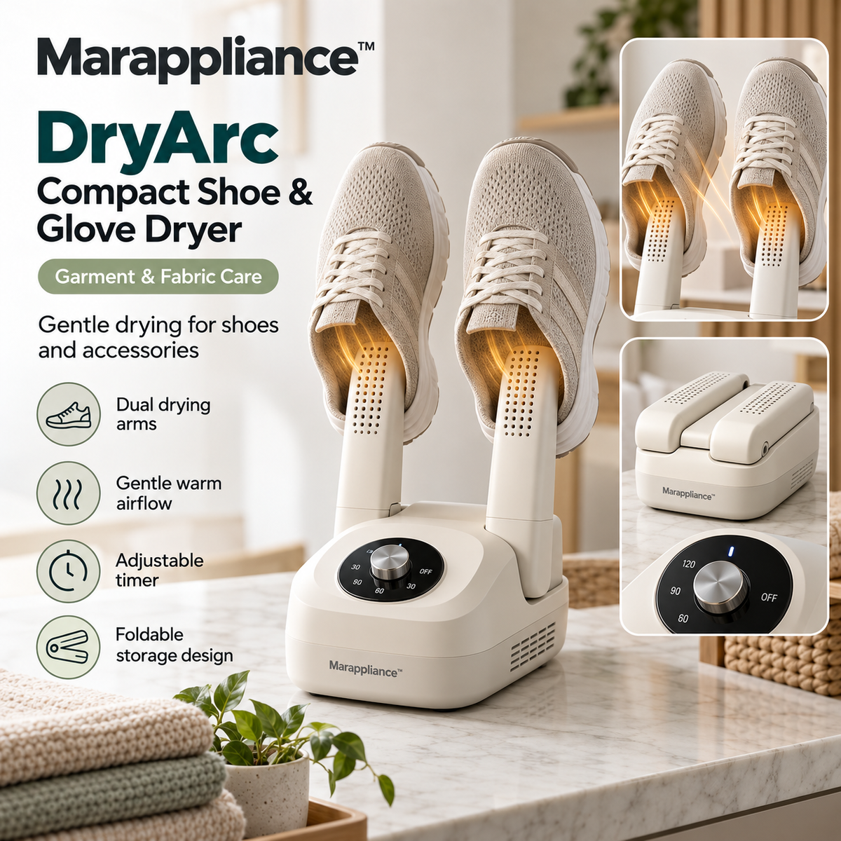 Marappliance™ DryArc Compact Shoe & Glove Dryer