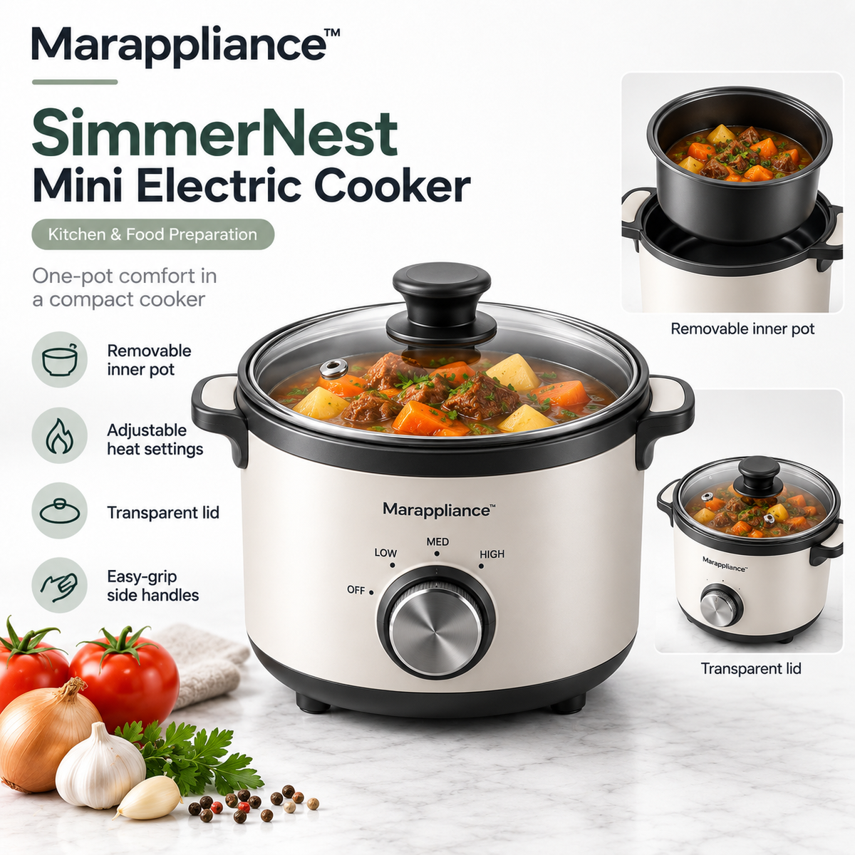 Marappliance™ SimmerNest Mini Electric Cooker