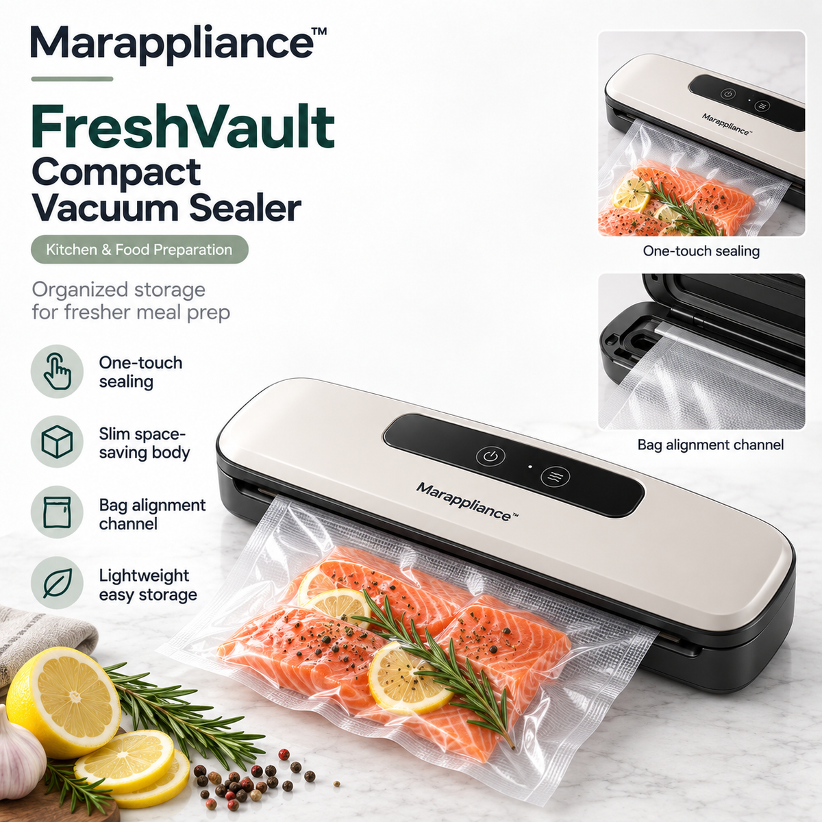 Marappliance™ FreshVault Compact Vacuum Sealer