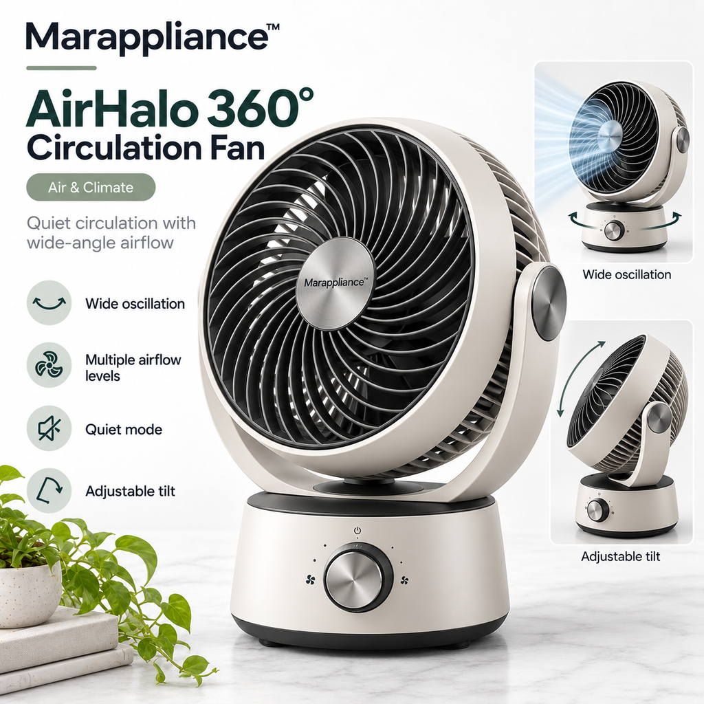 Marappliance™ AirHalo 360° Circulation Fan