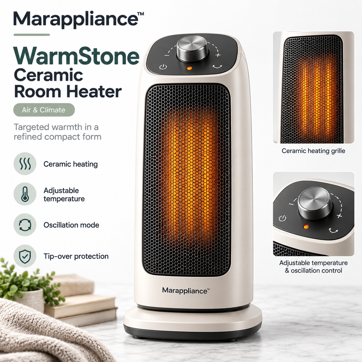 Marappliance™ WarmStone Ceramic Room Heater