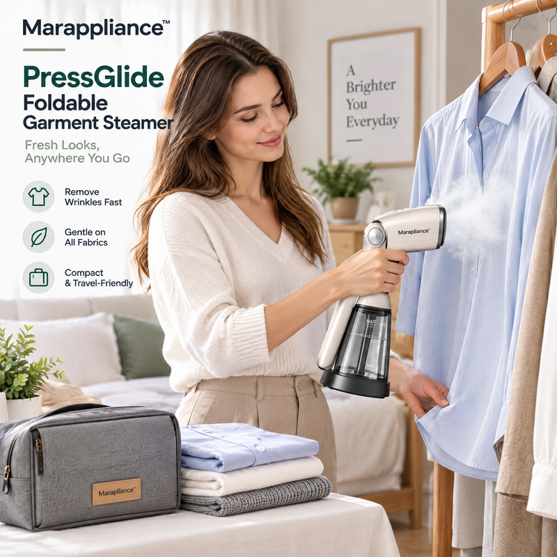 Marappliance™ PressGlide Foldable Garment Steamer